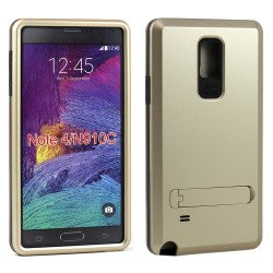 Samsung Galaxy Note 4 Strong Armor Hybrid with Stand (Champagne Gold)